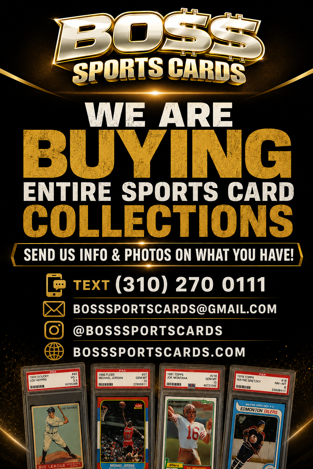 We Buy Cards Flyer